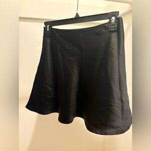 Black Skater Skirt Satin Style Forever 21